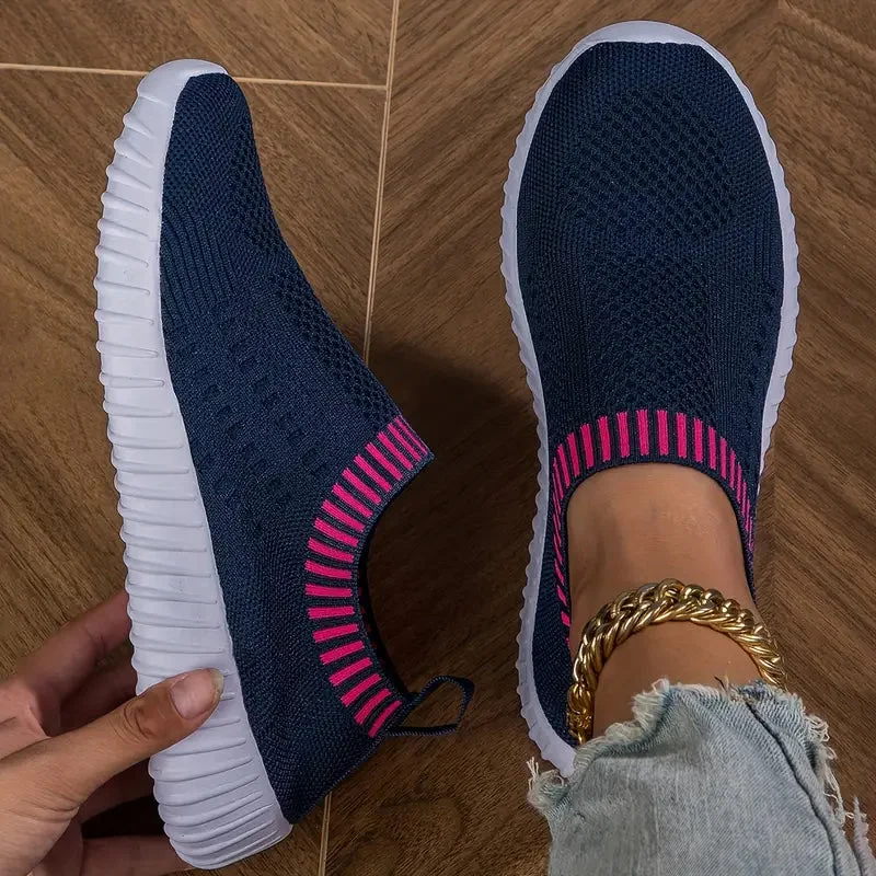 Bare Ease Knit Slip-Ons