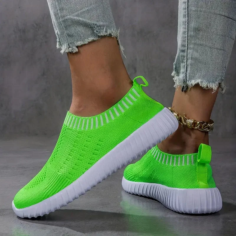 Bare Ease Knit Slip-Ons