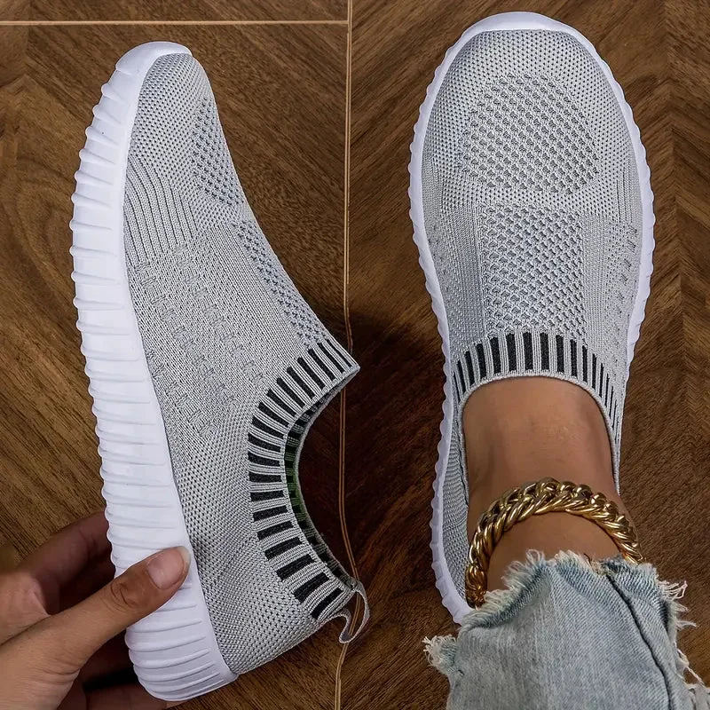 Bare Ease Knit Slip-Ons