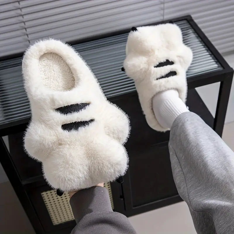 Bear Claw Plush Slippers — Cloud Slides