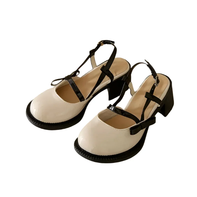 Bianca Gloss Bow Sandals
