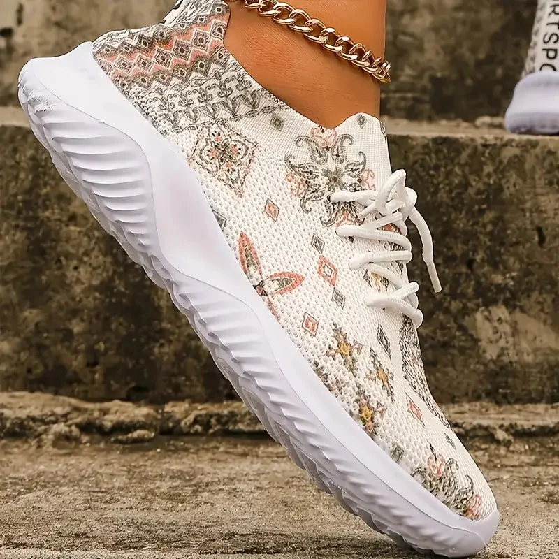 Boho Breeze Patterned Sneakers