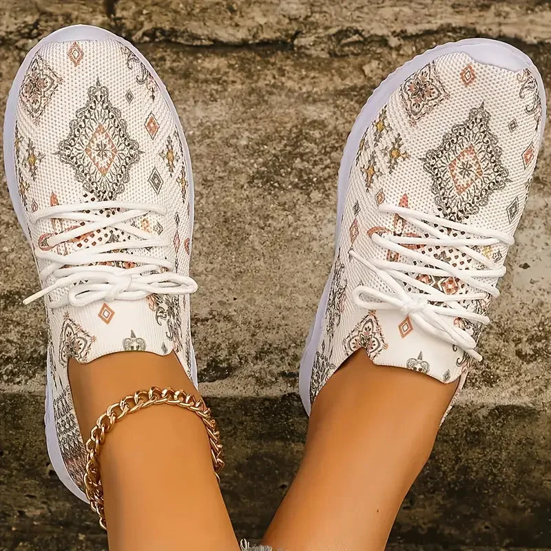 Boho Breeze Patterned Sneakers