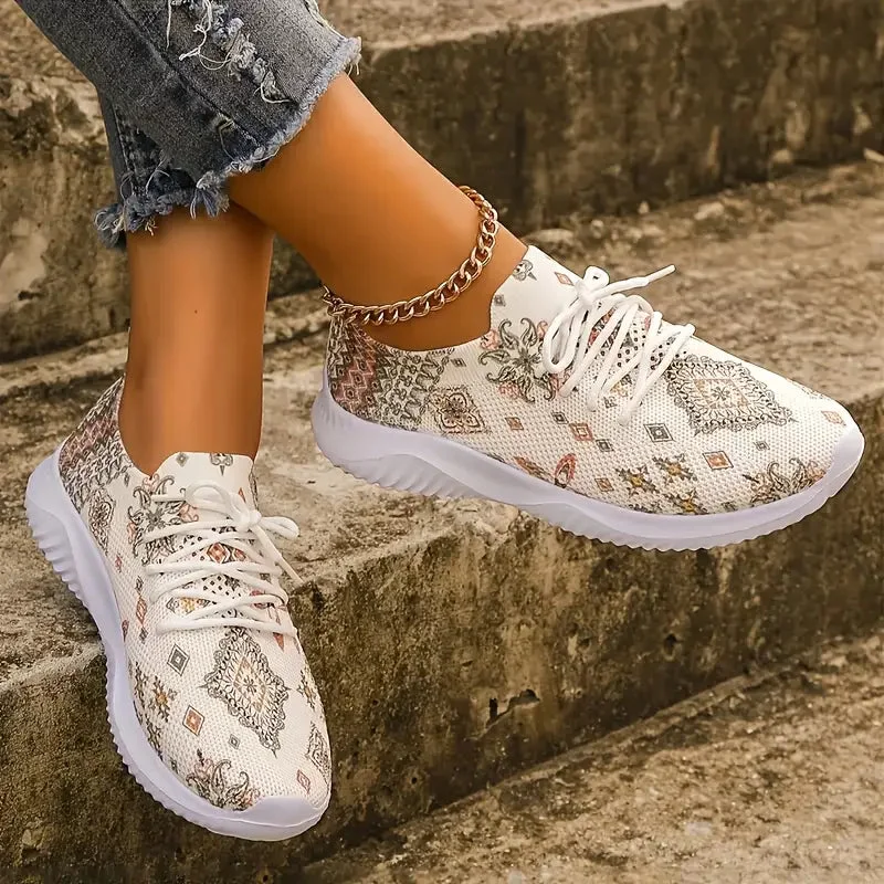 Boho Breeze Patterned Sneakers