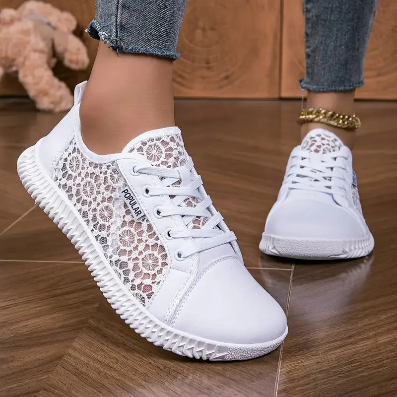 Breeze Lace Wide Toe Box Shoes — Cloud Slides
