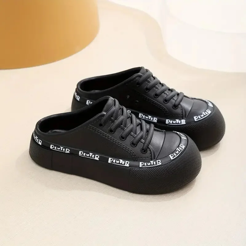 Canvas Street Mules — Cloud Slides