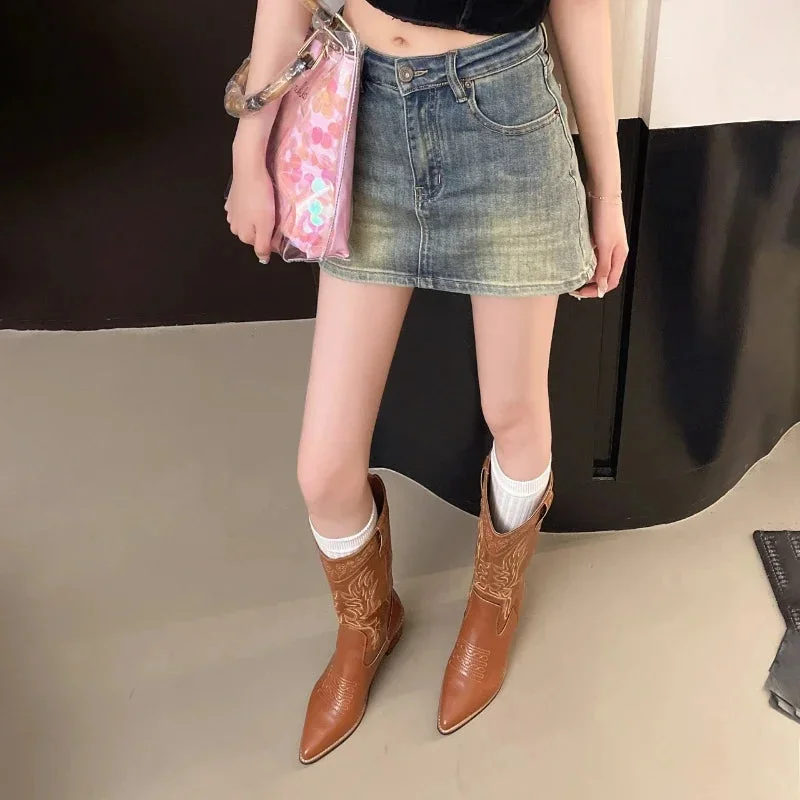 Canyon Leather Western Boots For Women