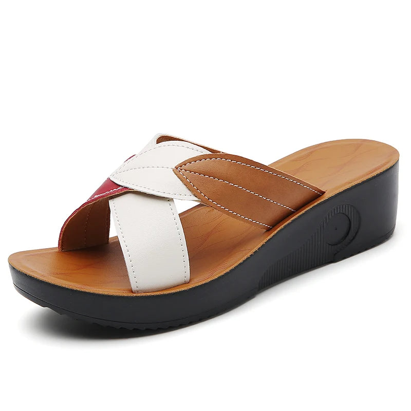 Casual Wedge Sandals — Cloud Slides