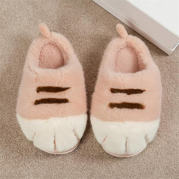 Cat Paw Plush Slippers