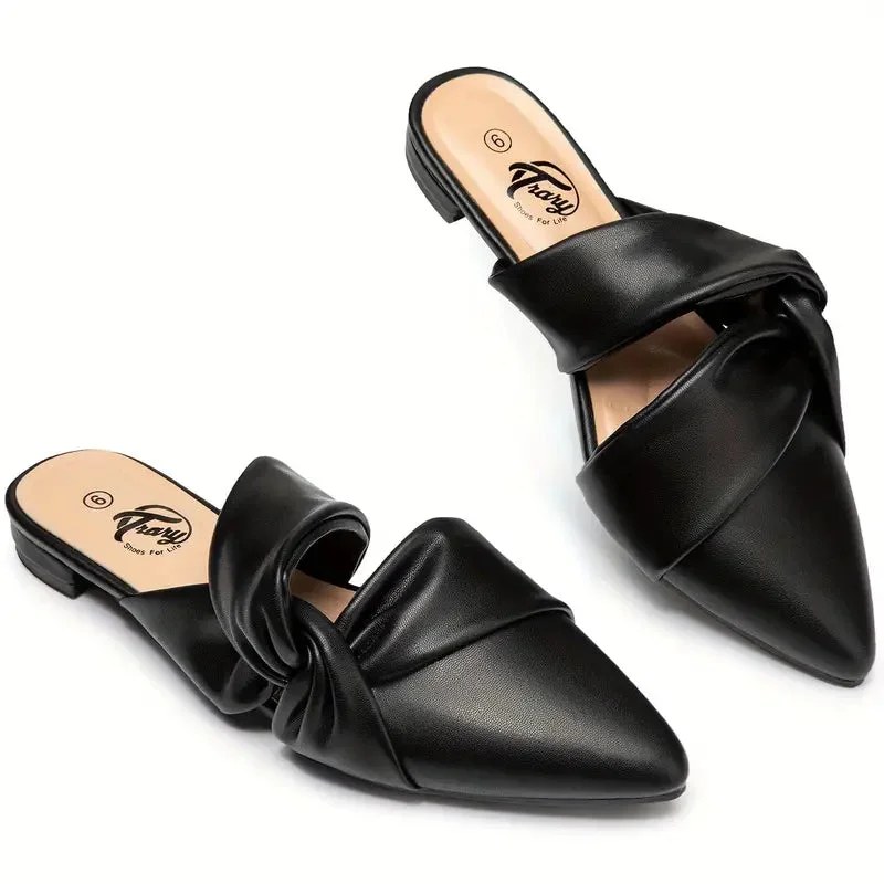 Celestine Knot Mules — Cloud Slides