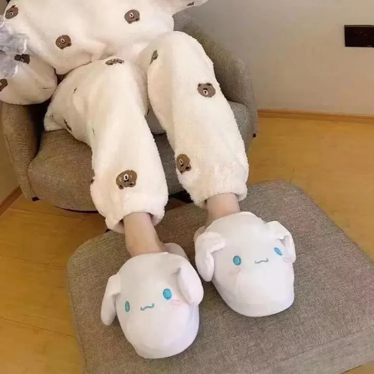 Moving Ear Bunny Slippers