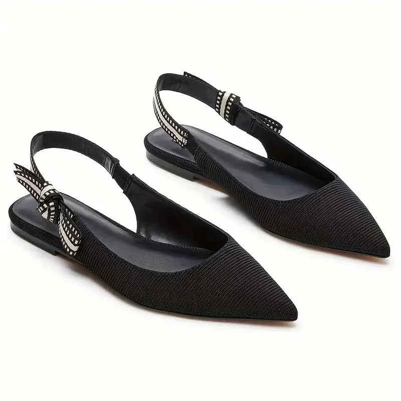 Clara Bow Slingback Flats — Cloud Slides
