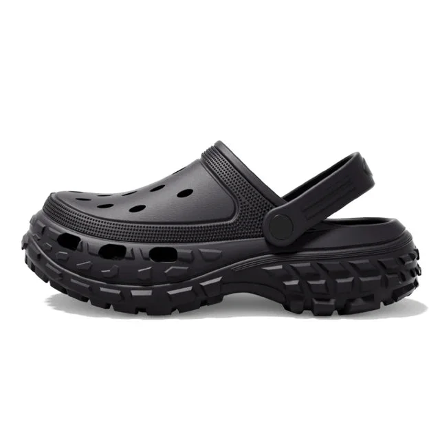 Clog Chunky Sandals — Cloud Slides