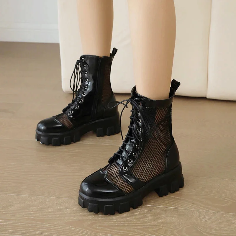 Combat Mesh Boots — Cloud Slides