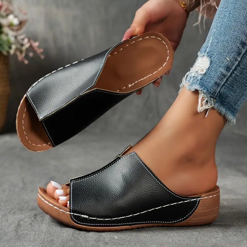 Comfort Wedge Sandals — Cloud Slides