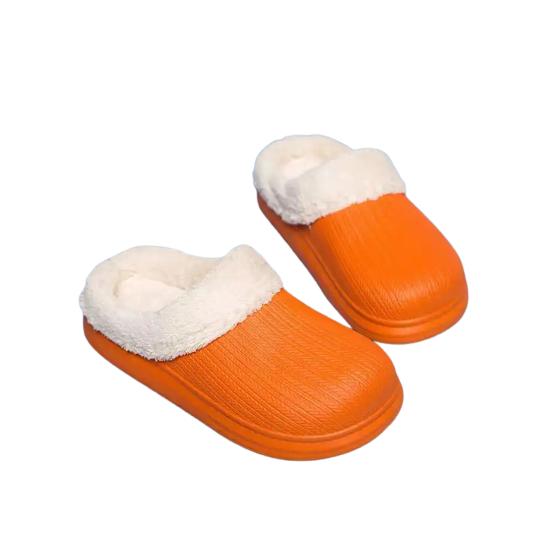 Cotton Fur Clogs — Cloud Slides