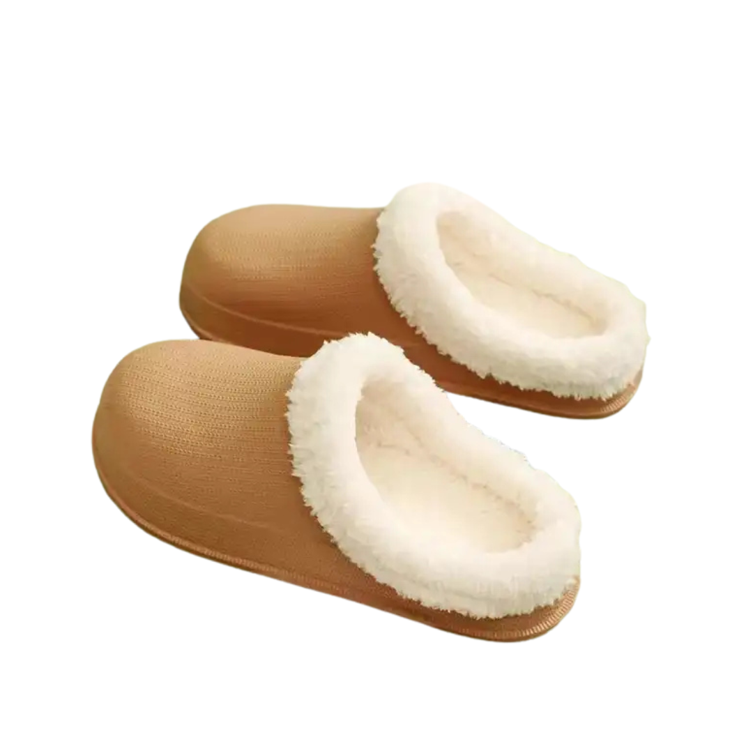 Cotton Fur Clogs