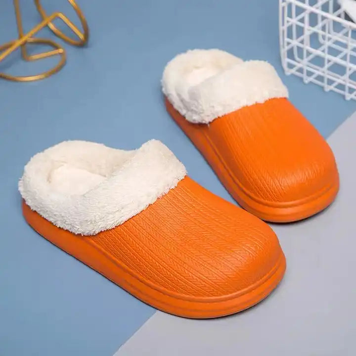 Cotton Fur Clogs
