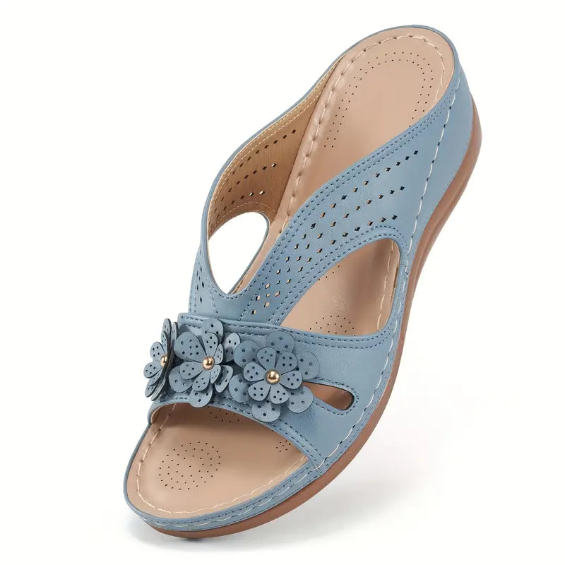 Daisy Wedge Sandals
