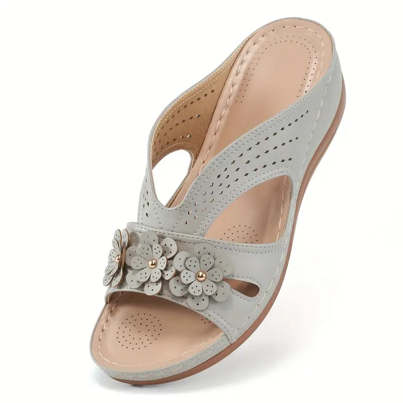 Daisy Wedge Sandals