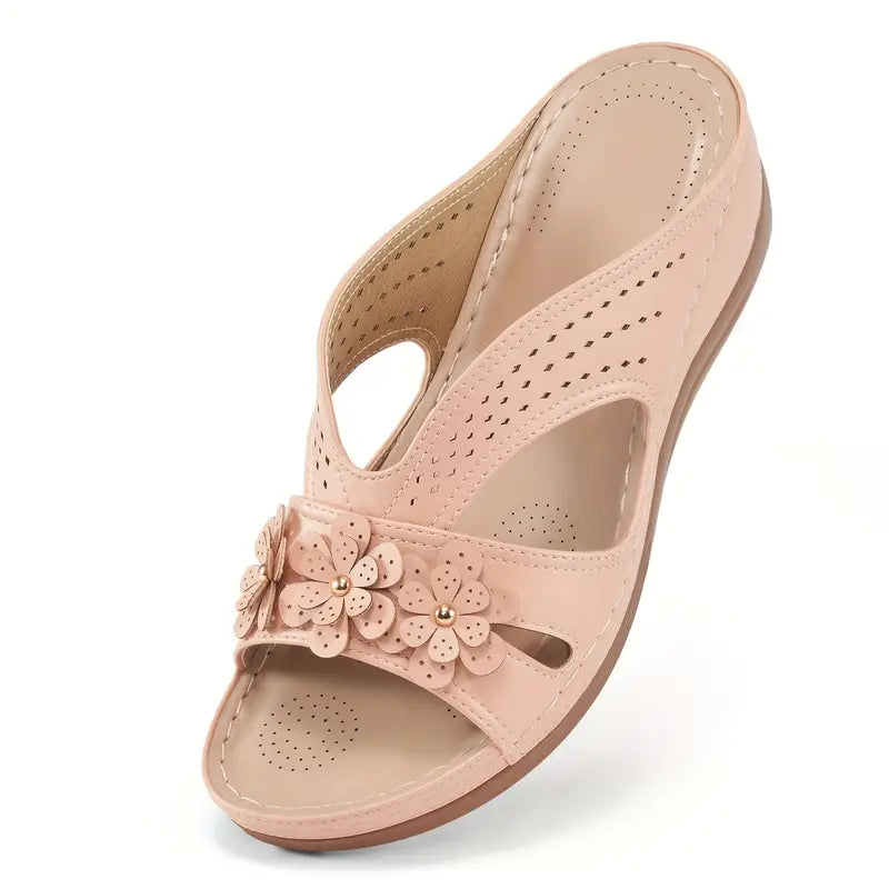 Daisy Wedge Sandals
