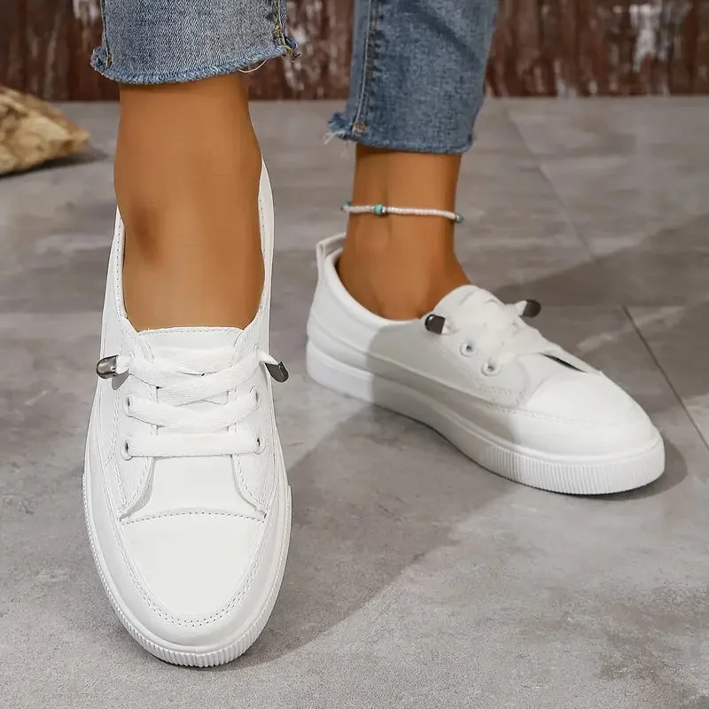 Daphne Lace Sneakers — Cloud Slides