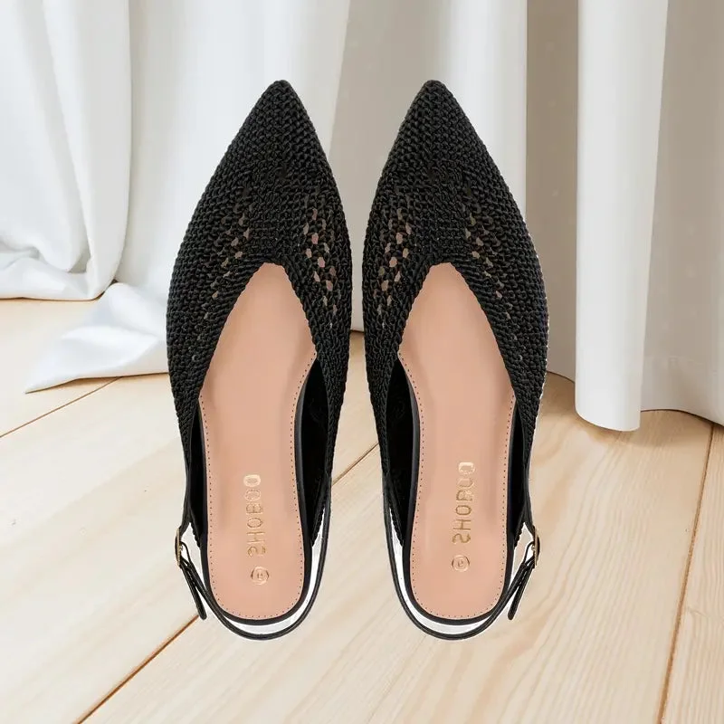 Delphine Mesh Sling Flats
