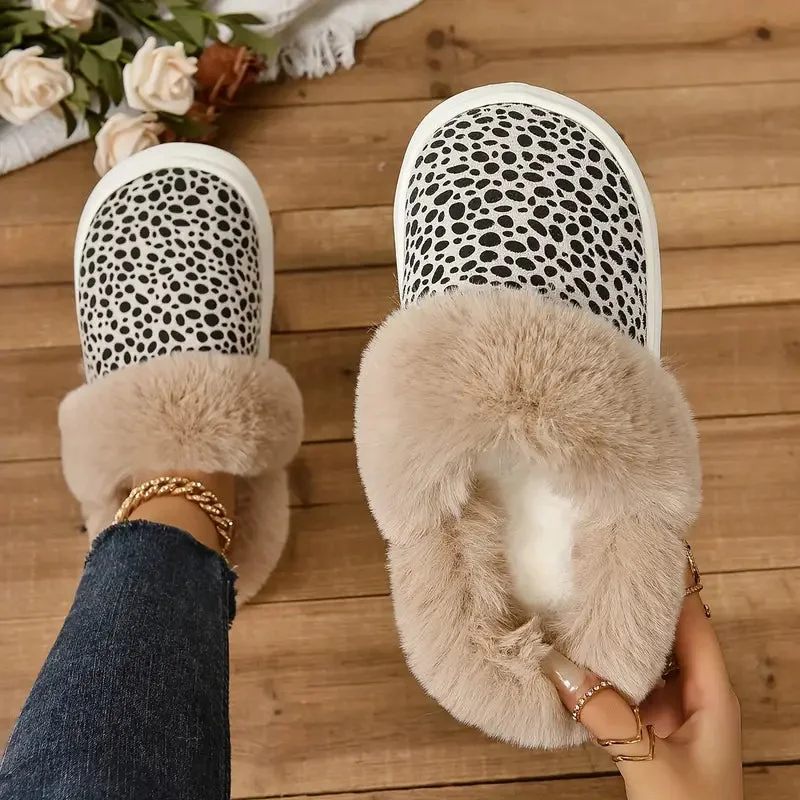 Dottie Plush Winter Slippers — Cloud Slides