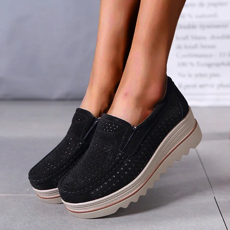 Elevate Wedge Loafers — Cloud Slides