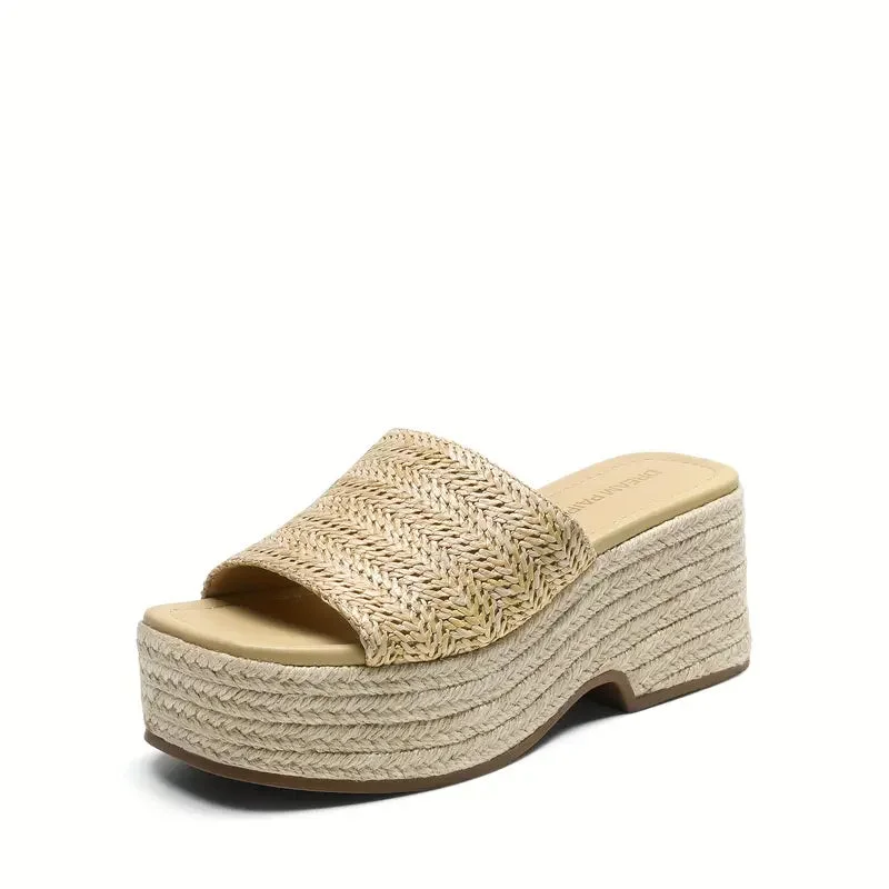 Esme Woven Platform Sandals