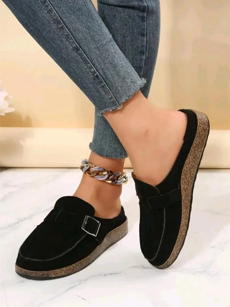Evelyn Buckle Mules