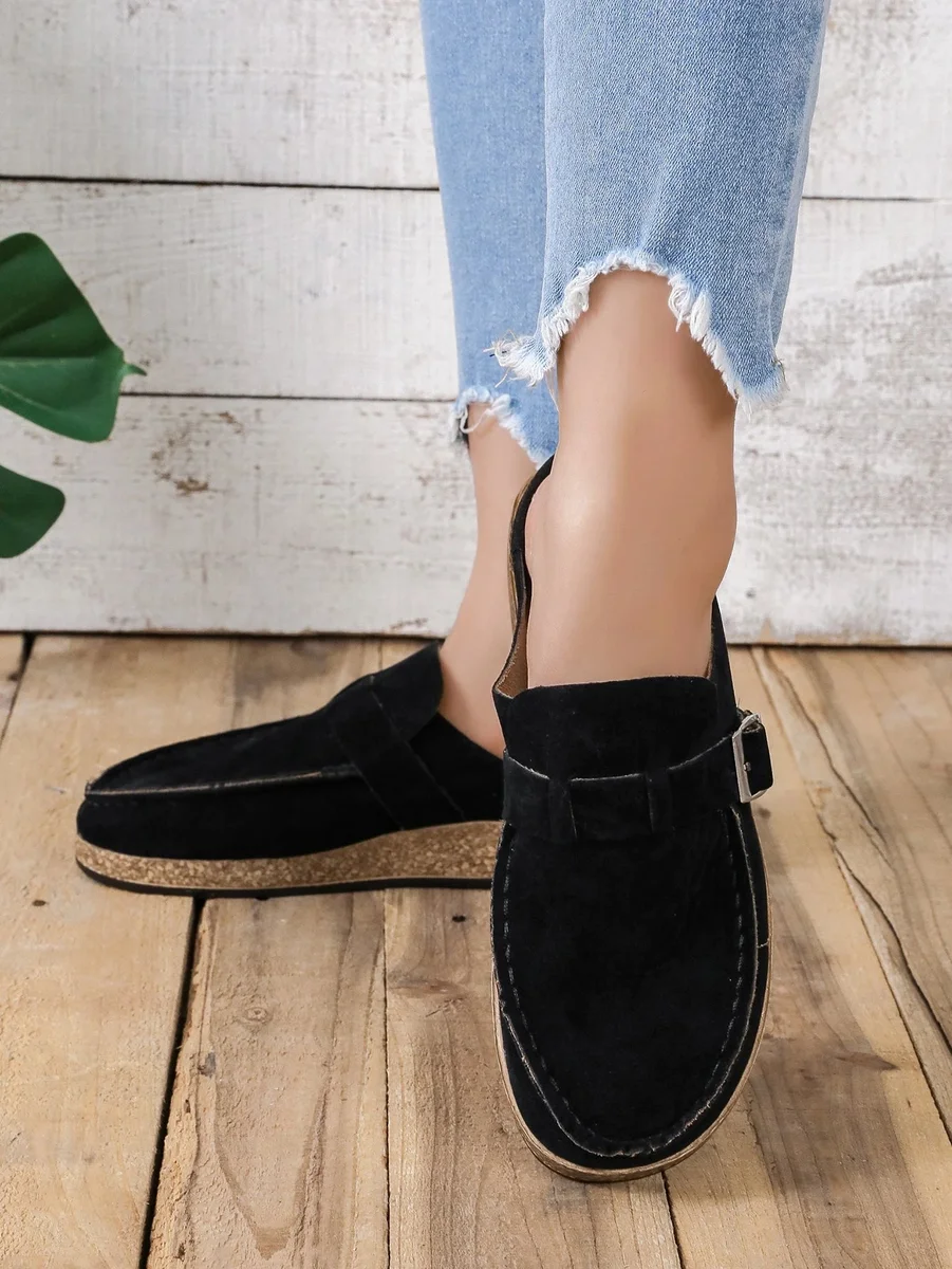 Evelyn Buckle Mules