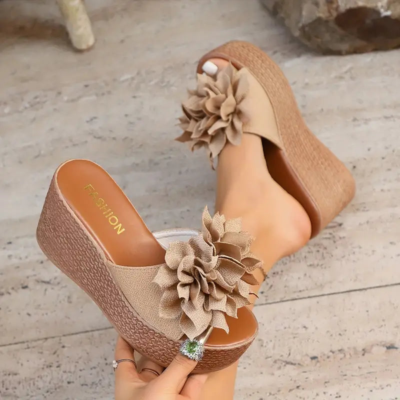 Floral Bliss Wedge Sandals
