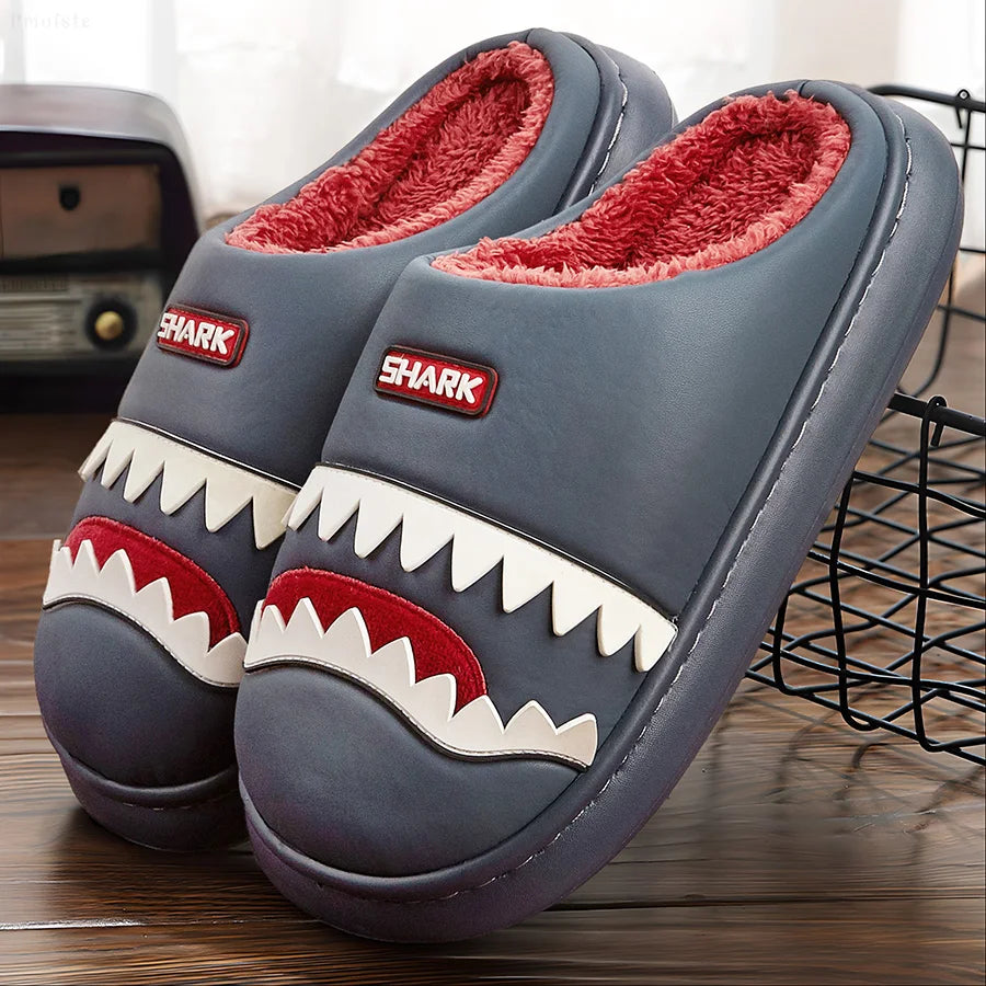 Furry Shark Slippers