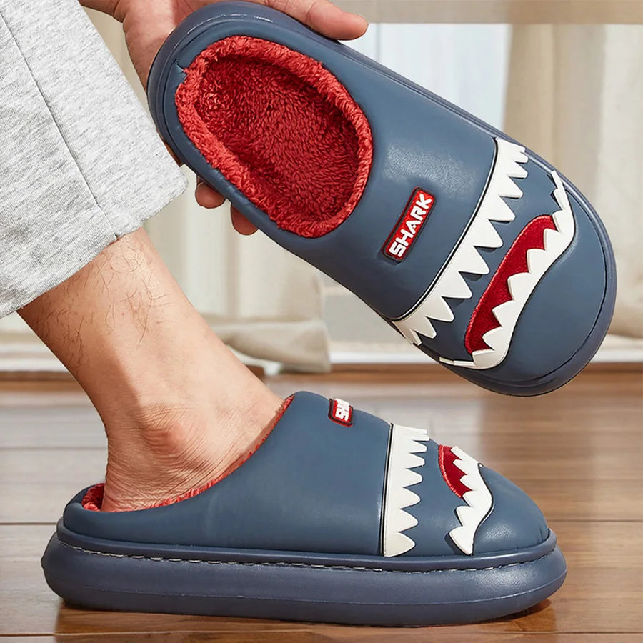 Furry Shark Slippers