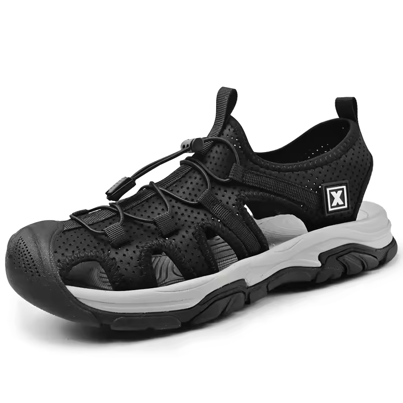 Hollow Casual Closed Sandals — Cloud Slides