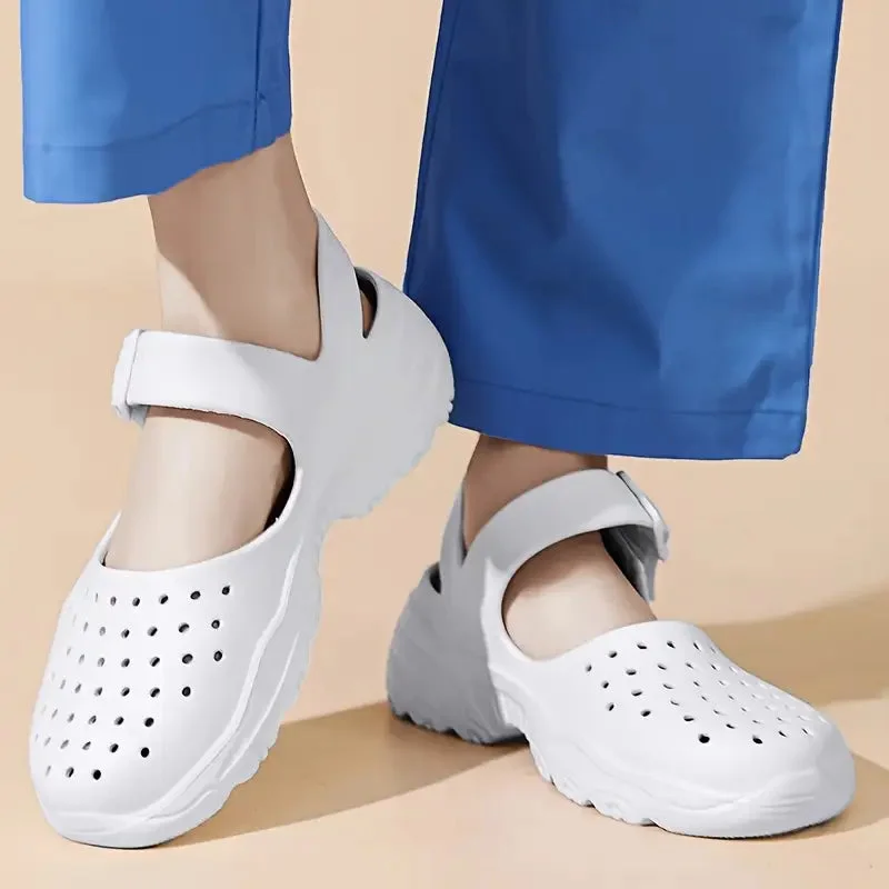 Hollow Nursing Shoes — Cloud Slides