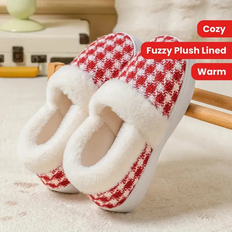 Houndstooth Slippers