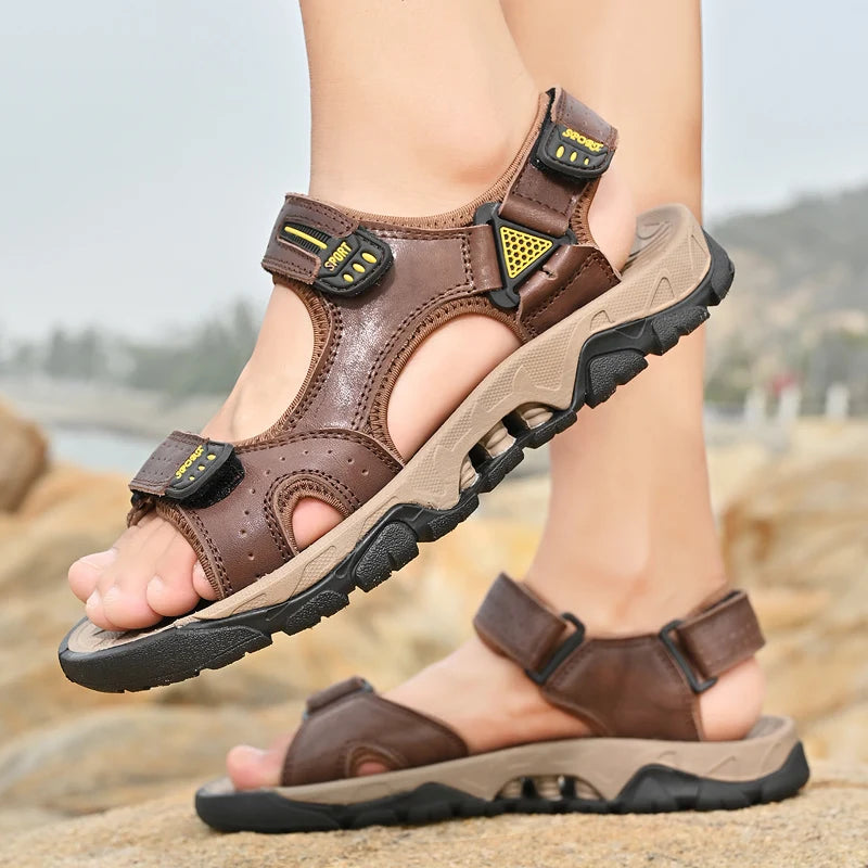 Leather Comfy Sandals