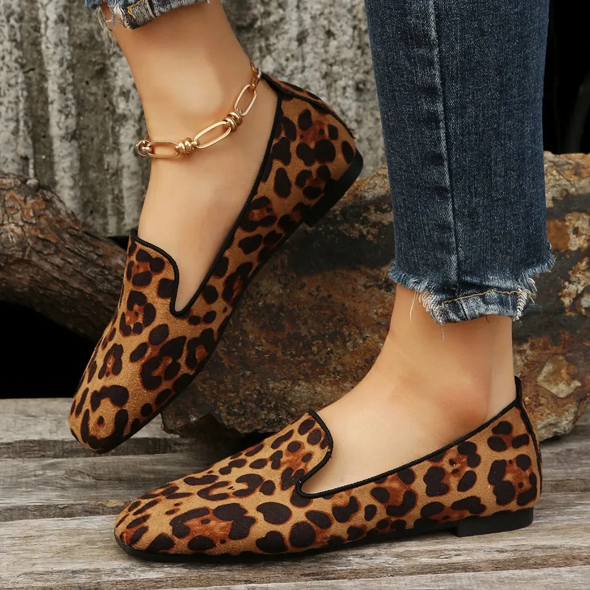 Leopard Flat Shoes