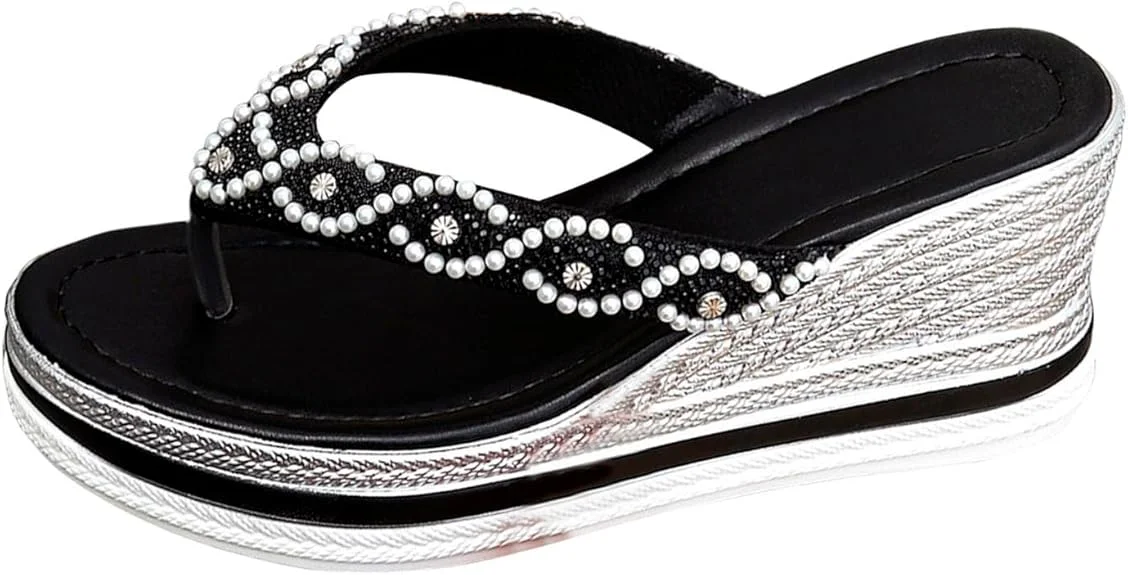 Marina Pearl Wedge Flipflops