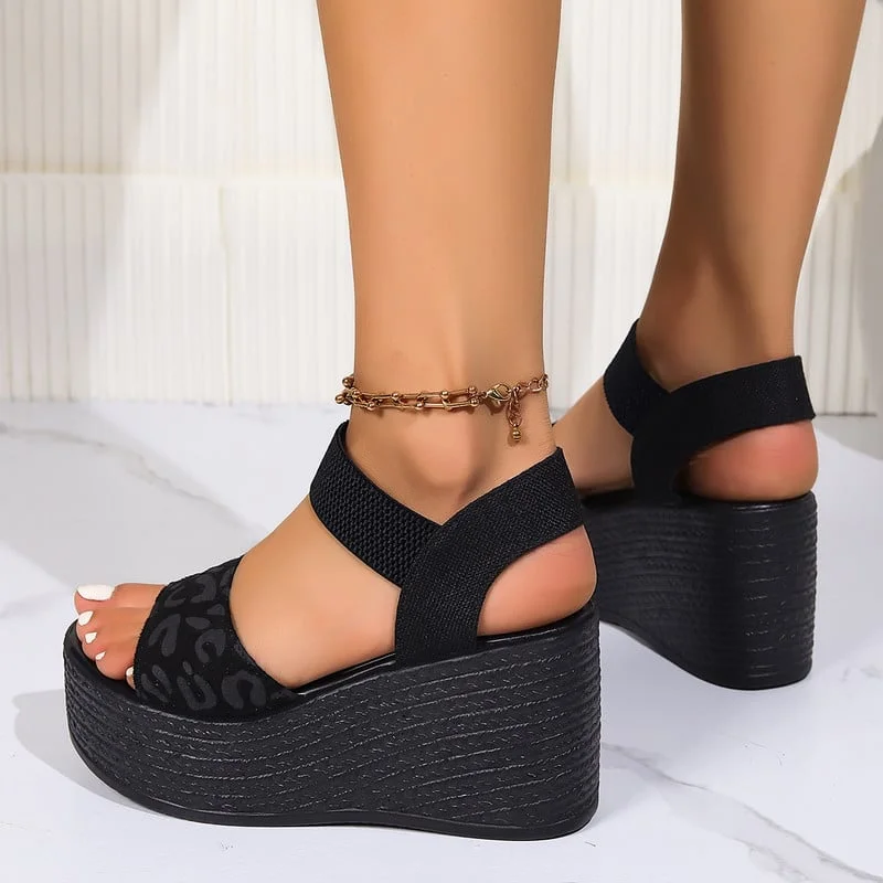 Midnight Rise Wedge Sandals