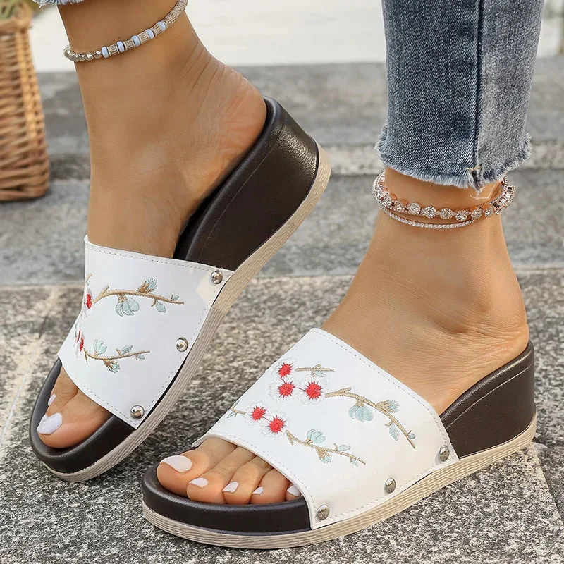 Miriam Floral Wedges