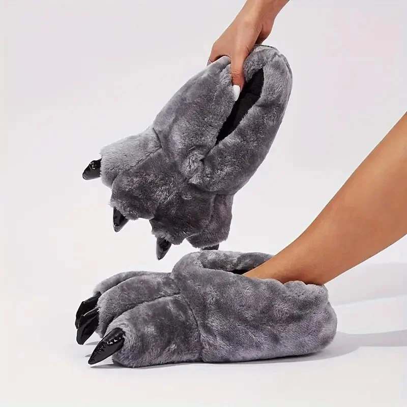 Monster Feet Plush Slippers