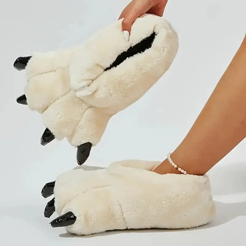 Monster Feet Plush Slippers