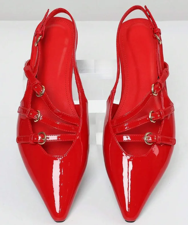 Odette Strap Flats — Cloud Slides