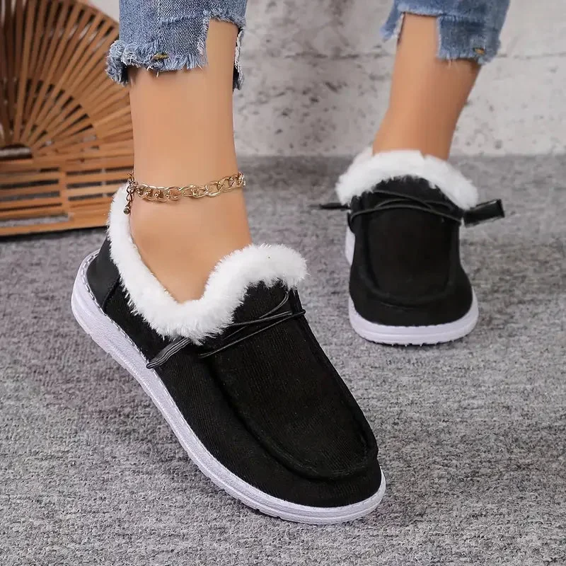 Orthopedic Fur Loafers — Cloud Slides