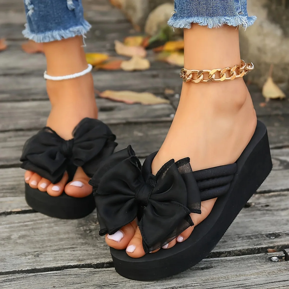 Priscilla Bow Slides — Cloud Slides