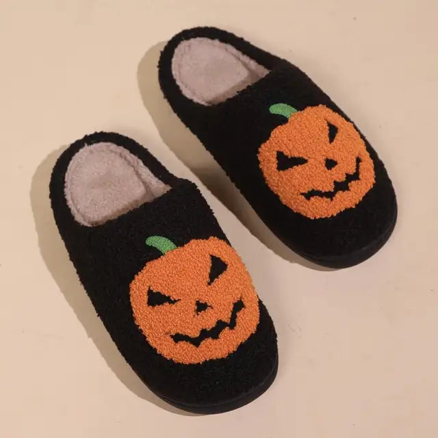 Pumpkin Halloween Slippers
