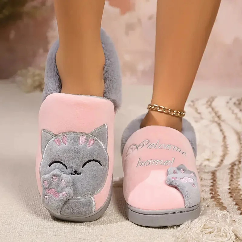 Purrfect Welcome Slippers — Cloud Slides